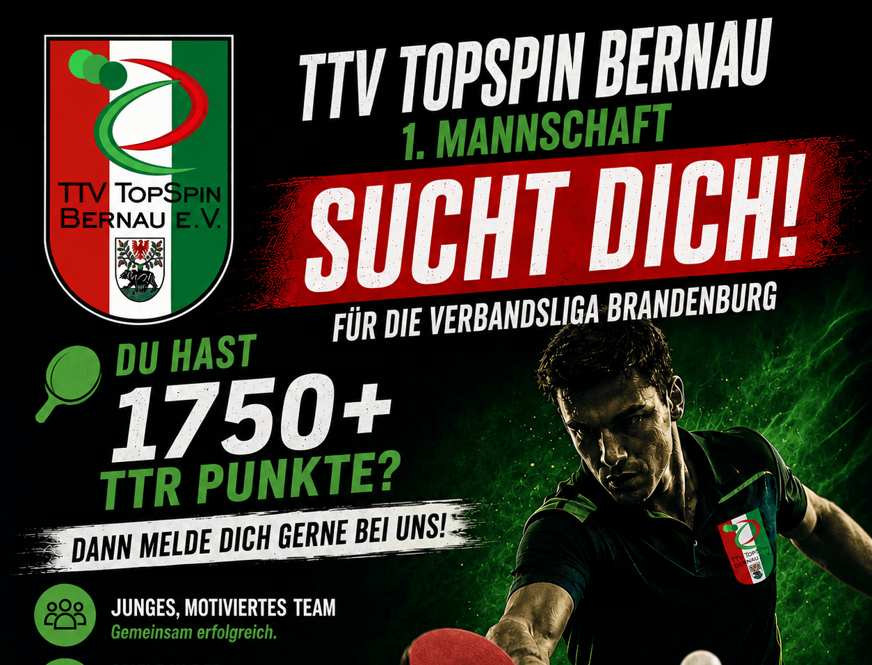 Spielersuche für die 1.Mannschaft
